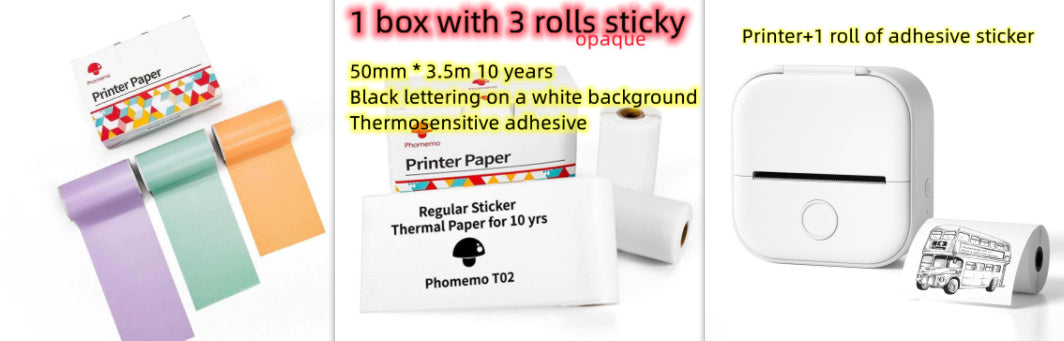 Portable Mini Thermal Label Printer  Bluetooth-compatible