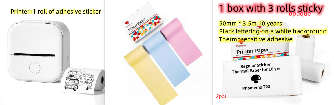 Portable Mini Thermal Label Printer  Bluetooth-compatible